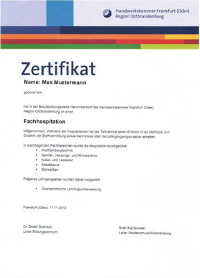 德國(guó)IHK/HWK/AHK技能證書 國(guó)際認(rèn)可的技術(shù)服務(wù)金標(biāo)準(zhǔn)